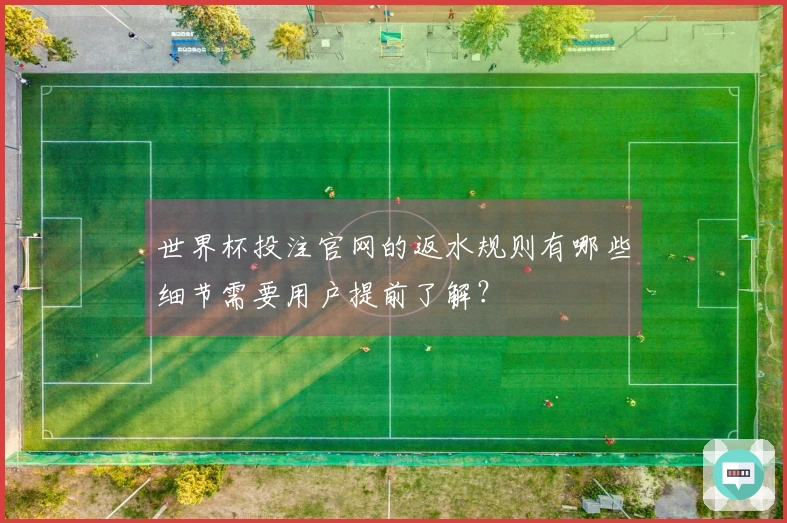 世界杯投注官网的返水规则有哪些细节需要用户提前了解？